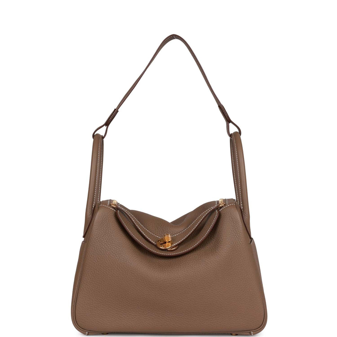 Top quality Hermes Lindy 30 Etoupe Clemence Gold Hardware