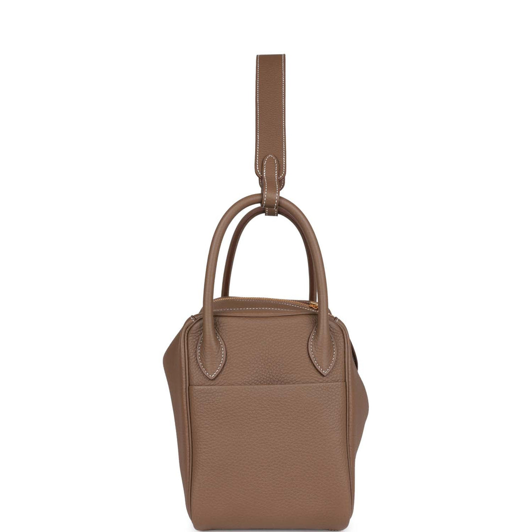 Top quality Hermes Lindy 30 Etoupe Clemence Gold Hardware
