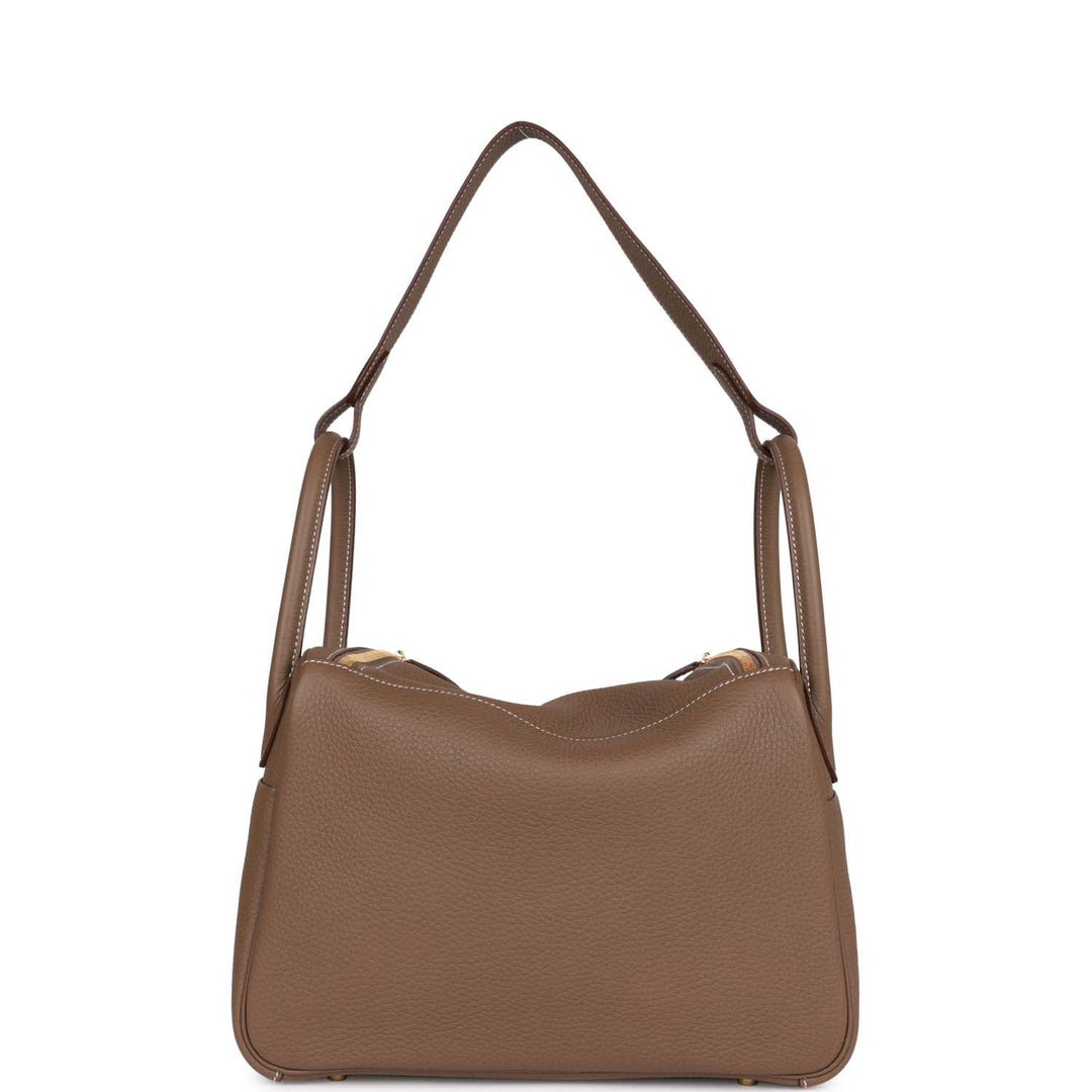 Top quality Hermes Lindy 30 Etoupe Clemence Gold Hardware