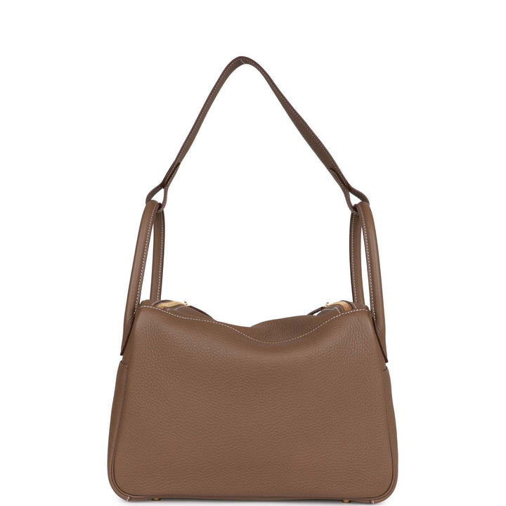 Top quality Hermes Lindy 30 Etoupe Clemence Gold Hardware