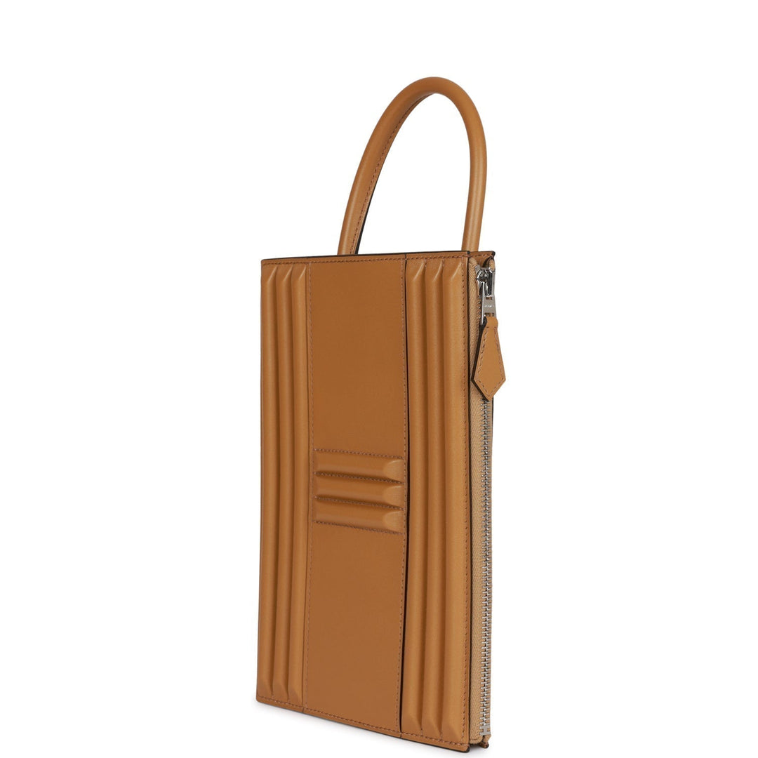 Top quality Hermes Cadena Lock Bag Poussiere Tadelakt Palladium Hardware