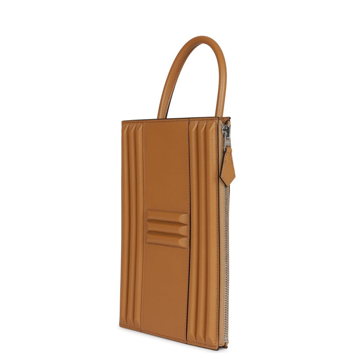 Top quality Hermes Cadena Lock Bag Poussiere Tadelakt Palladium Hardware