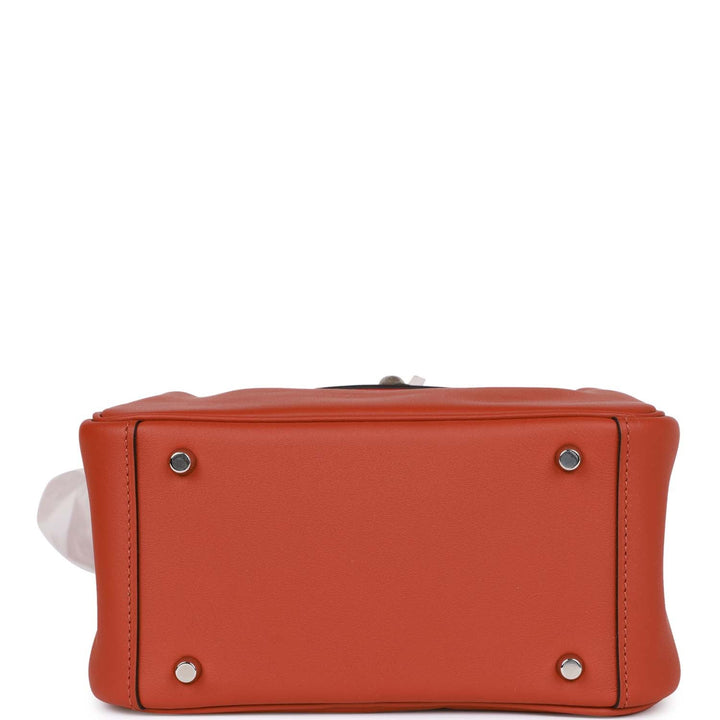 Top quality Hermes Mini Lindy Cuivre Verso Swift Palladium Hardware