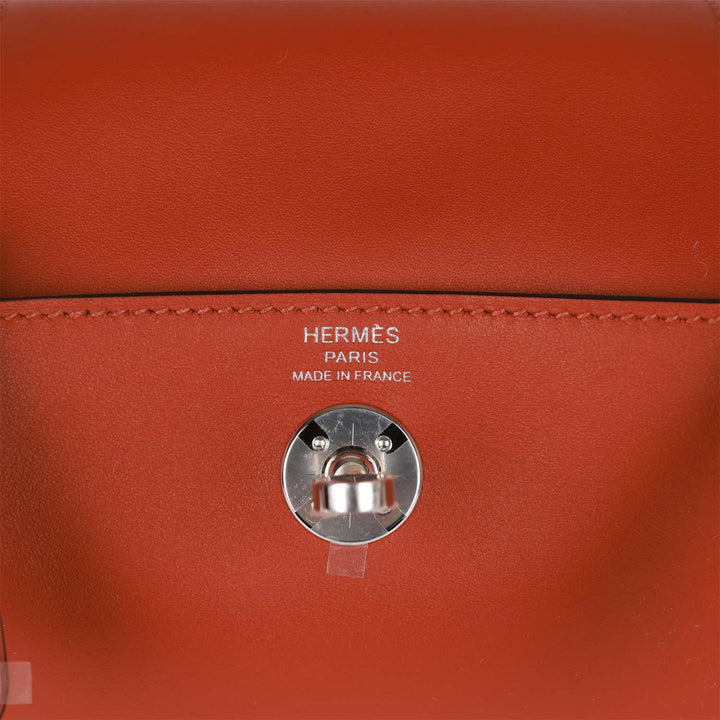 Top quality Hermes Mini Lindy Cuivre Verso Swift Palladium Hardware