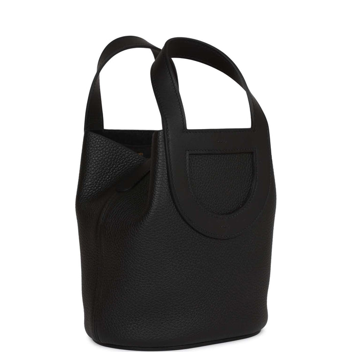 Top quality Hermes In-The-Loop 18 Black Clemence and Swift Gold Hardware