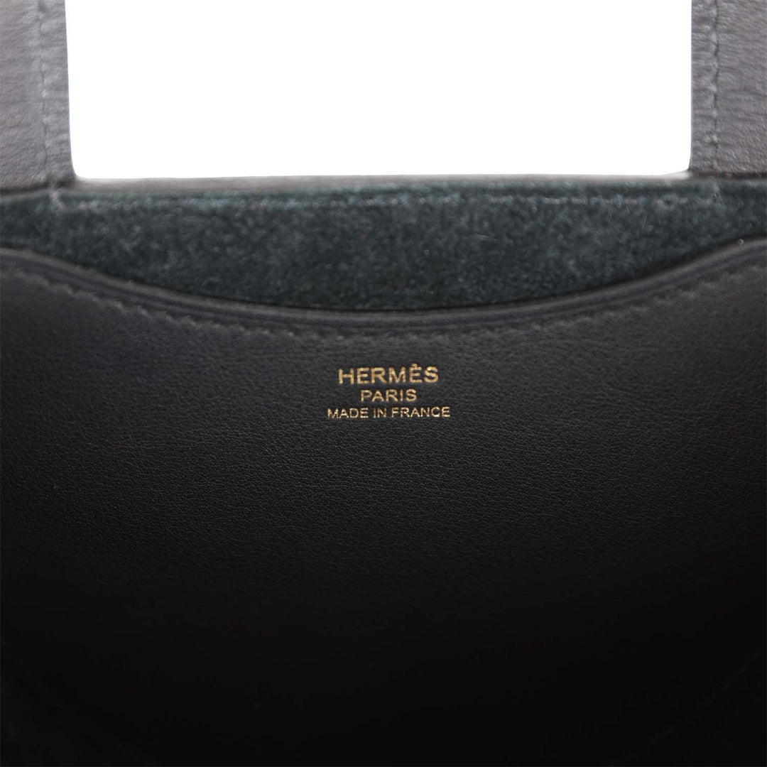 Top quality Hermes In-The-Loop 18 Black Clemence and Swift Gold Hardware