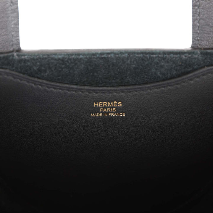 Top quality Hermes In-The-Loop 18 Black Clemence and Swift Gold Hardware