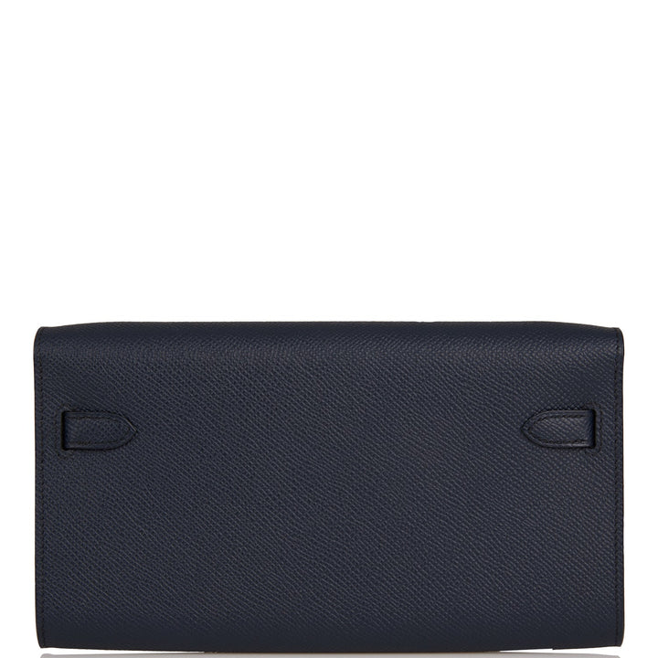 Top quality Hermes Kelly Wallet To Go Bleu Indigo Verso Epsom Gold Hardware