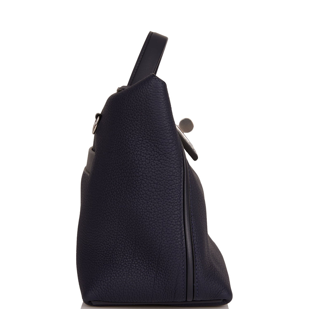 Hermes 24/24 Bag 29 Bleu Nuit Alligator and Togo Touch Palladium Hardware