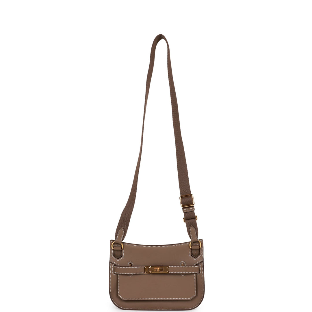Top quality Hermes Jypsiere Mini Etoupe Swift Gold Hardware