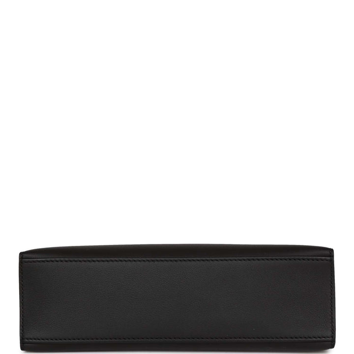 Top quality Hermes Kelly Pochette Black Swift Gold Hardware