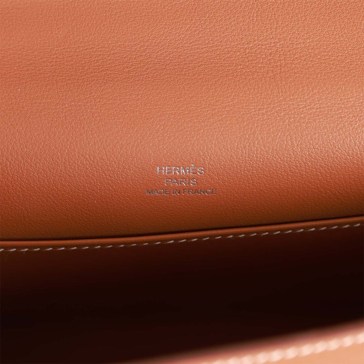 Top quality Hermes Kelly Pochette Gold Swift Palladium Hardware