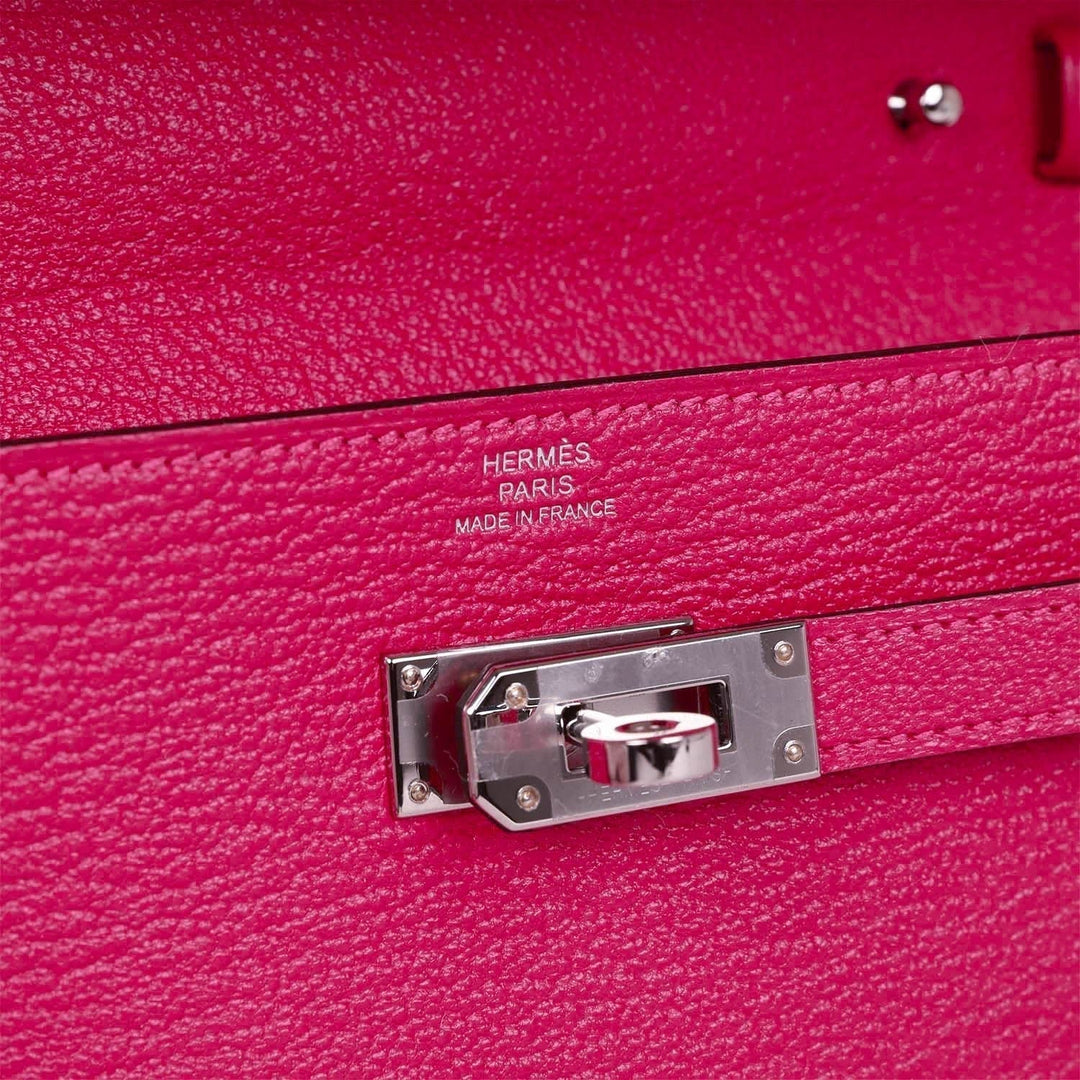 Top quality Hermes Kelly Wallet To Go Rose Mexico Chevre Palladium Hardware