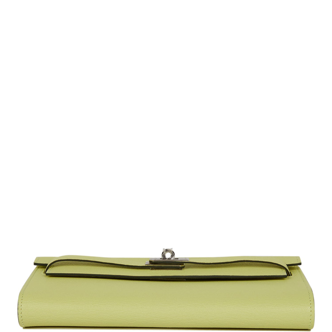 Top quality Hermes Kelly Wallet To Go Jaune Bourgeon Chevre Palladium Hardware