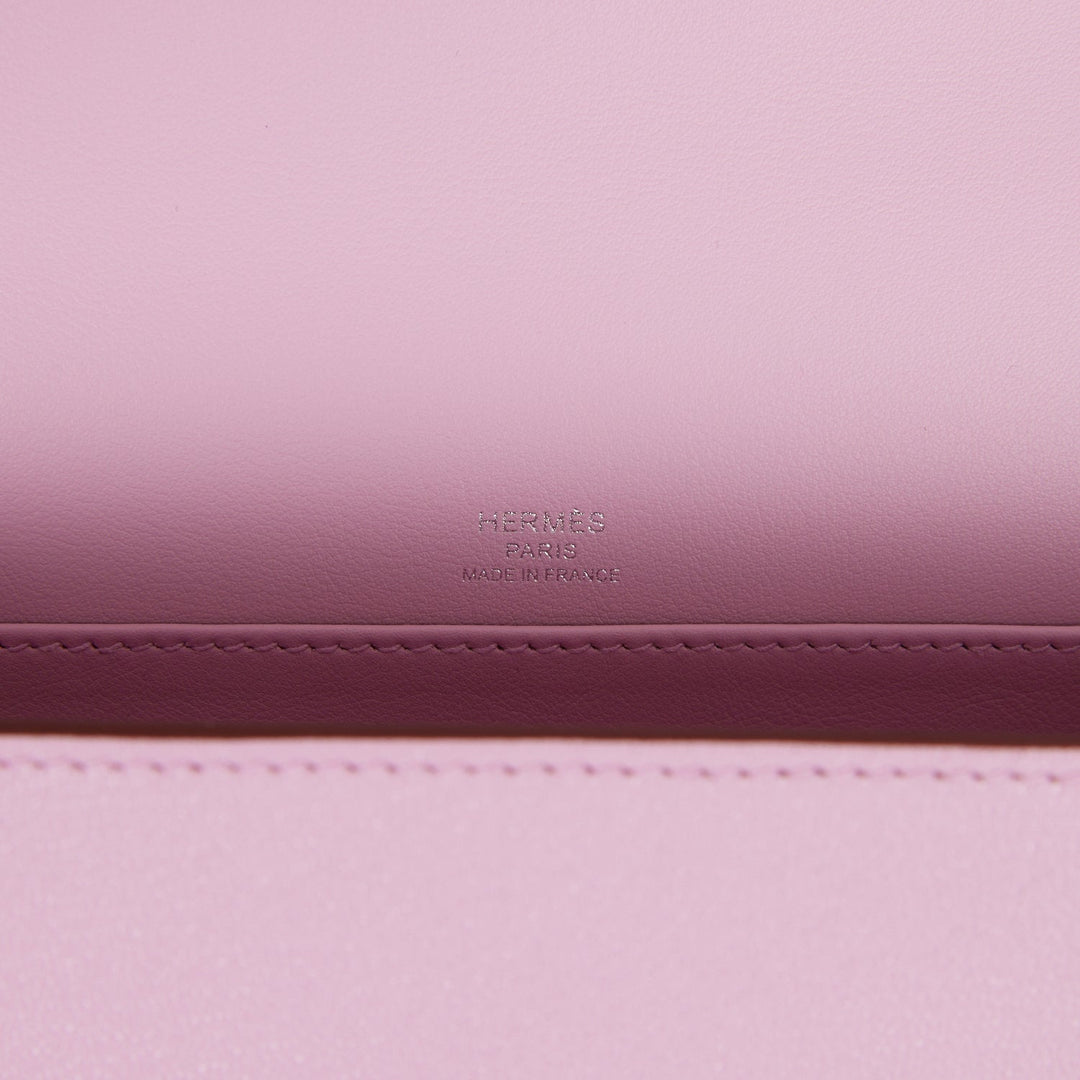 Hermes Geta Mauve Sylvestre Chevre Palladium Hardware