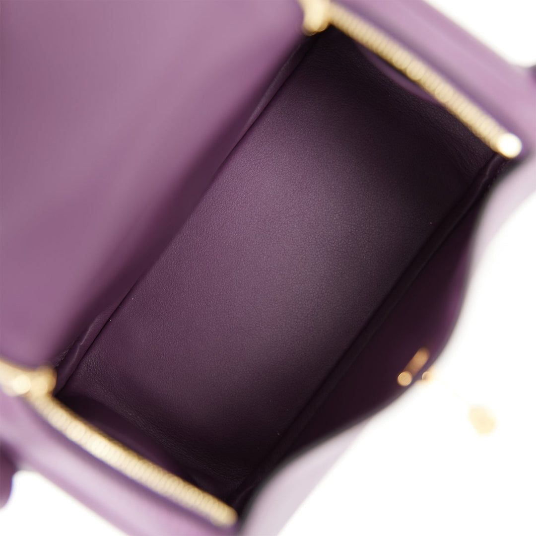Top quality Hermes Mini Lindy Cassis Swift Gold Hardware