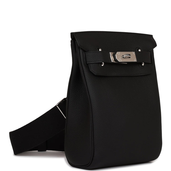 Top quality Hermes HAC A Dos PM Backpack Black Togo Palladium Hardware