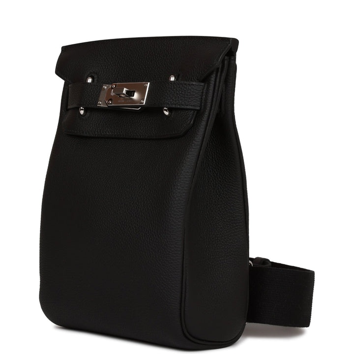 Top quality Hermes HAC A Dos PM Backpack Black Togo Palladium Hardware