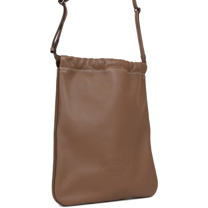 Top quality Hermes Bridado Backpack Etoupe Swift Palladium Hardware