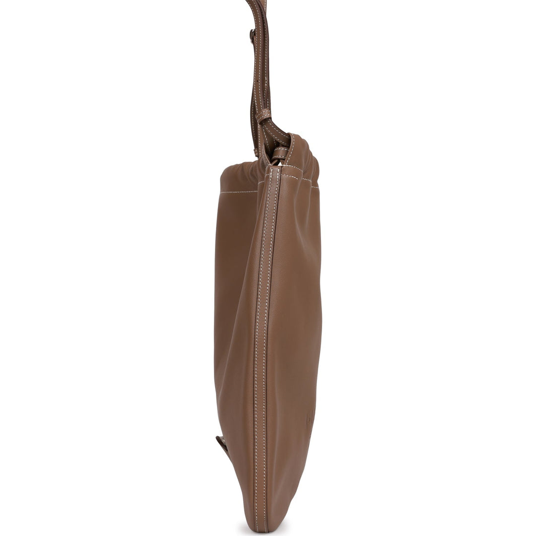 Top quality Hermes Bridado Backpack Etoupe Swift Palladium Hardware