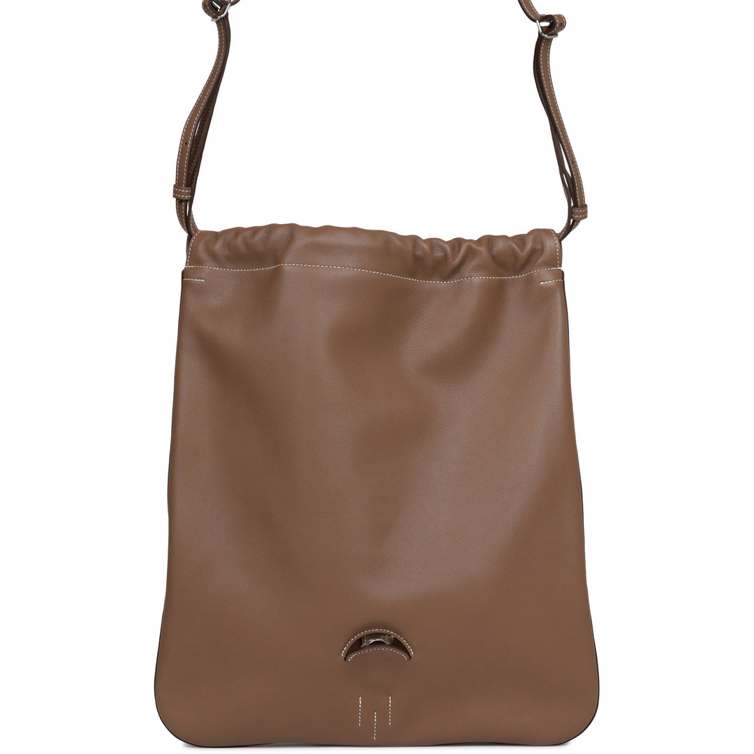 Top quality Hermes Bridado Backpack Etoupe Swift Palladium Hardware
