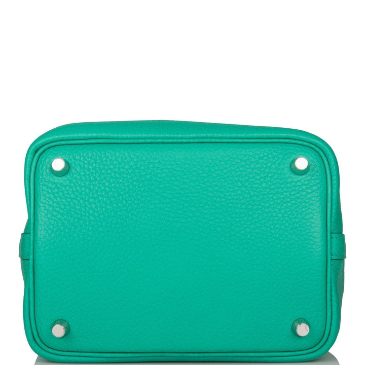 Top quality Hermes Menthe Clemence Picotin Lock 18cm Palladium Hardware