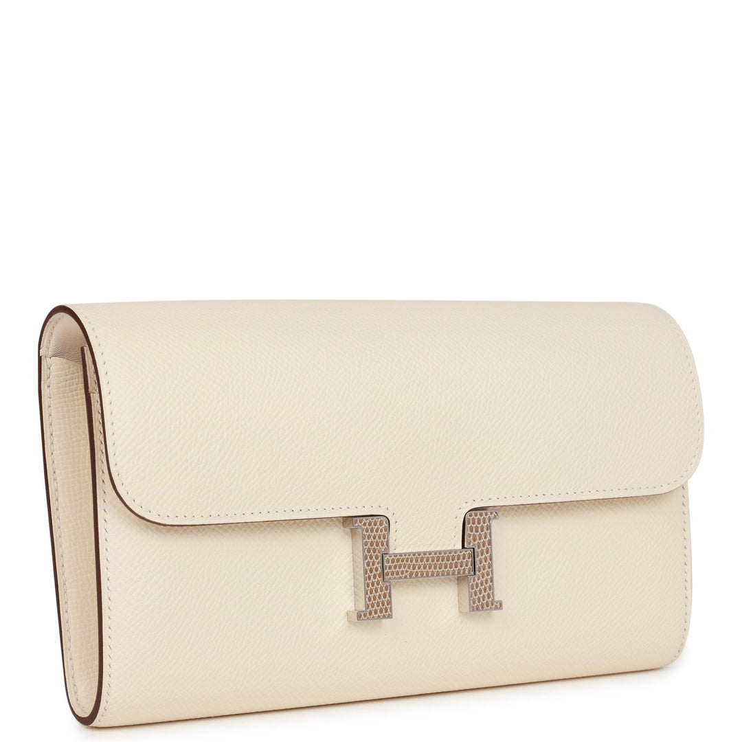 Top quality Hermes Constance Wallet To Go Nata Epsom and Lizard Palladium Hardware