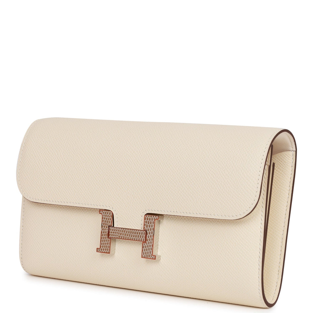 Top quality Hermes Constance Wallet To Go Nata Epsom and Lizard Palladium Hardware