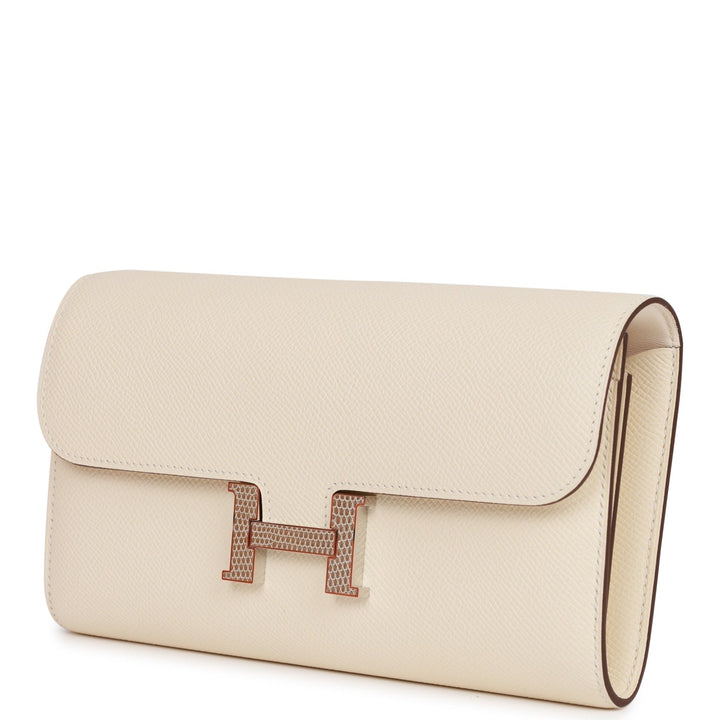 Top quality Hermes Constance Wallet To Go Nata Epsom and Lizard Palladium Hardware