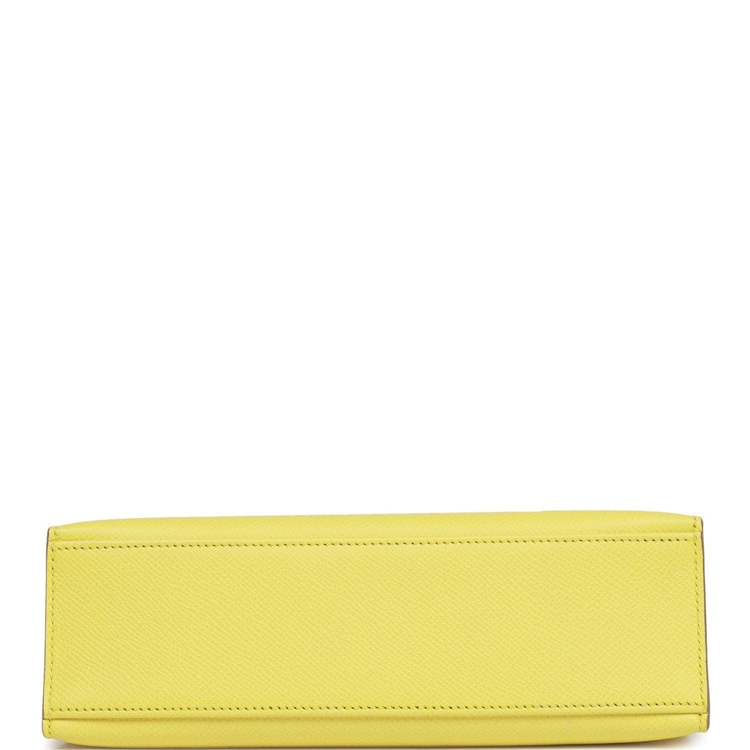 Top quality Hermes Kelly Pochette Soufre Epsom Gold Hardware