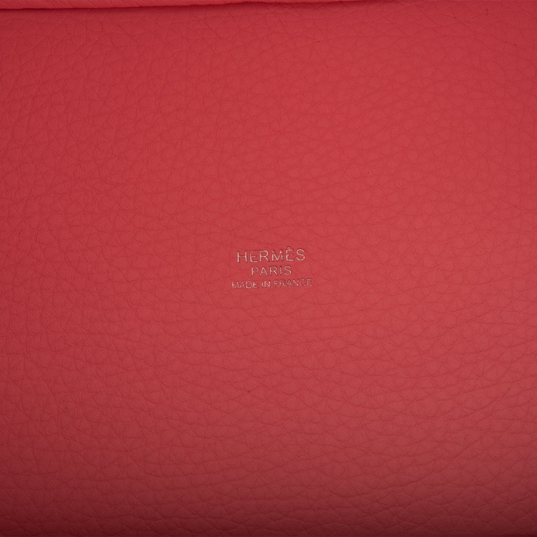 Top quality Hermes Rose Sakura Clemence Picotin Lock 18cm Palladium Hardware