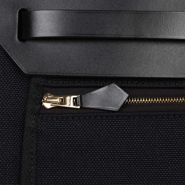 Top quality Hermes Herbag Zip PM 31 Black Toile H Berline Hunter Gold Hardware