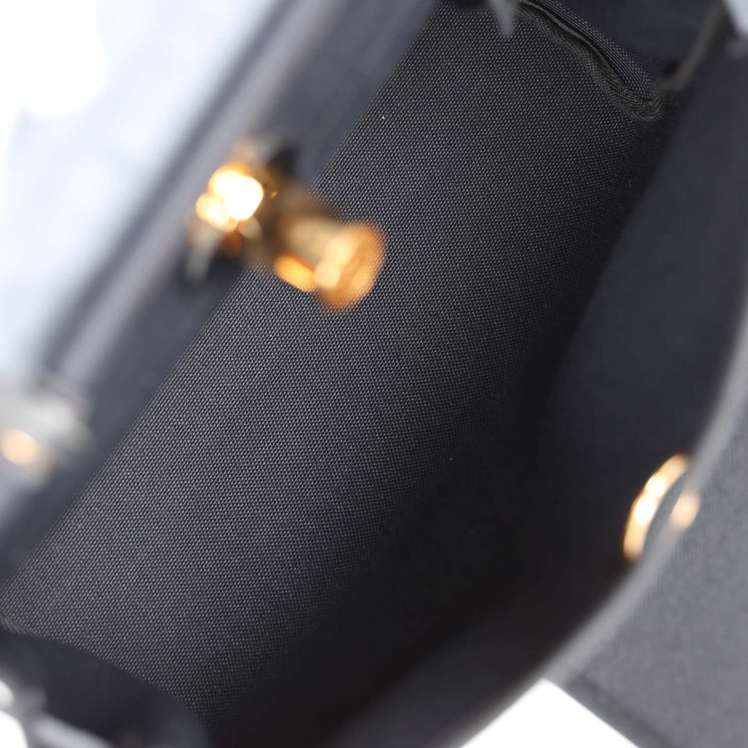 Top quality Hermes Herbag Zip PM 31 Black Toile H Berline Hunter Gold Hardware