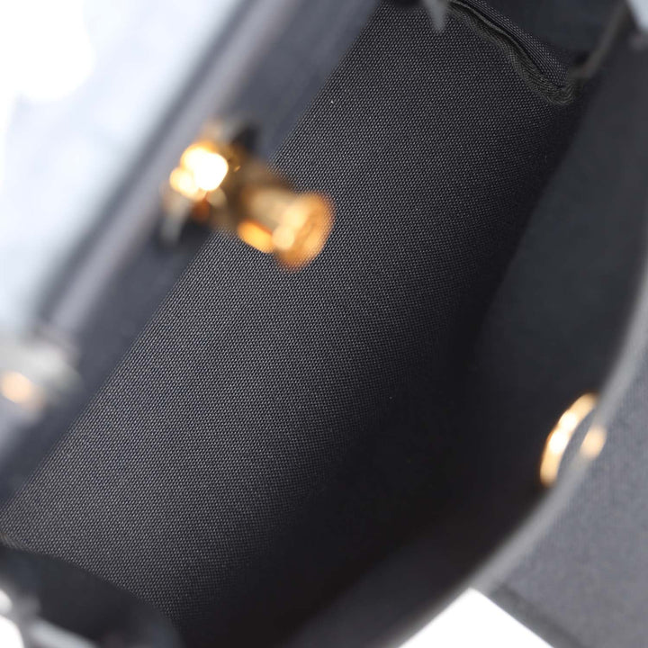 Top quality Hermes Herbag Zip PM 31 Black Toile H Berline Hunter Gold Hardware