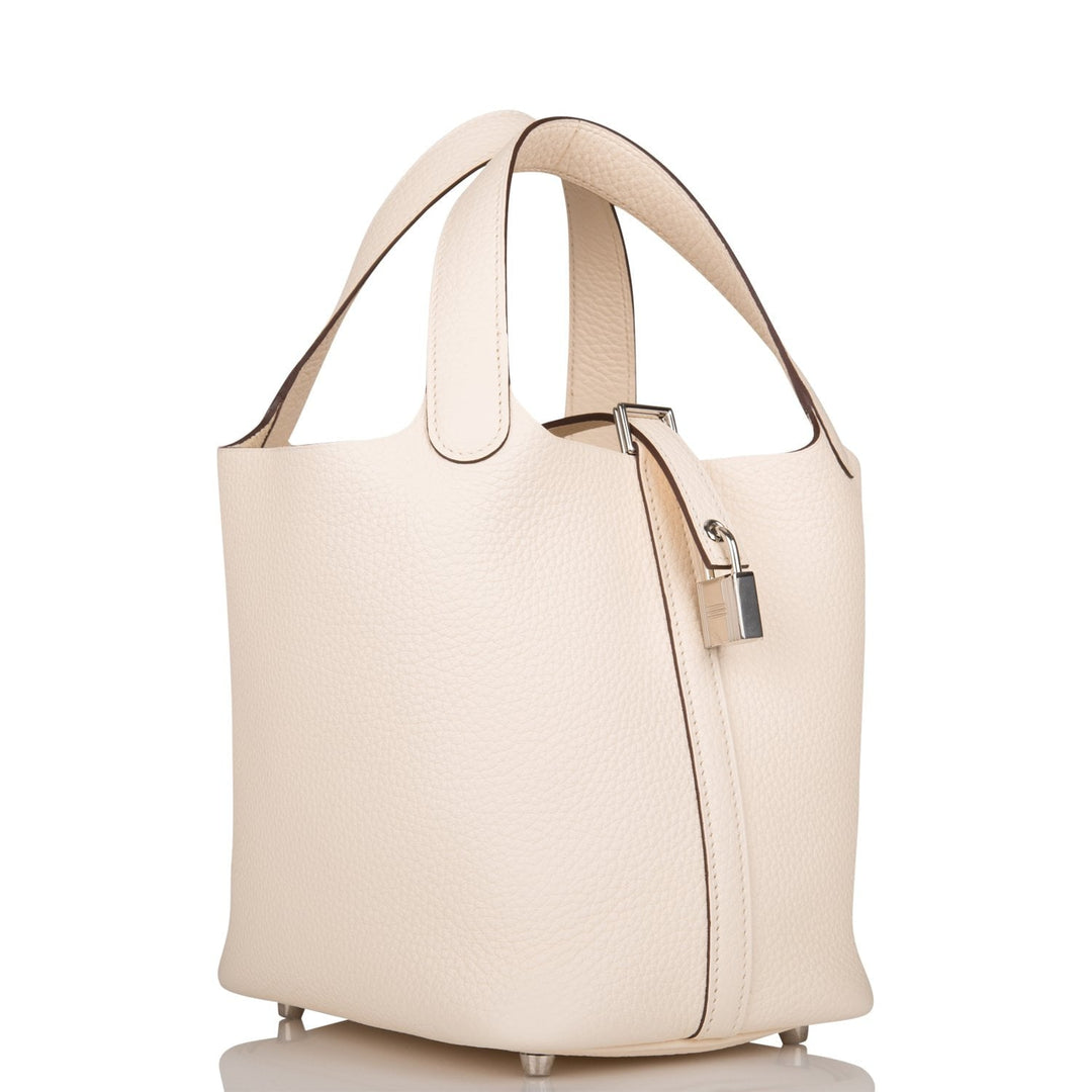 Top quality Hermes Nata Clemence Picotin Lock 18cm Palladium Hardware