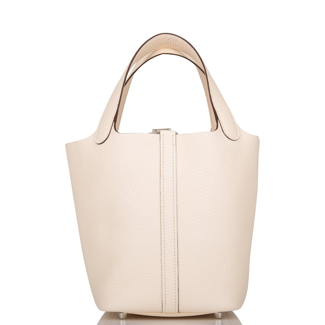 Top quality Hermes Nata Clemence Picotin Lock 18cm Palladium Hardware