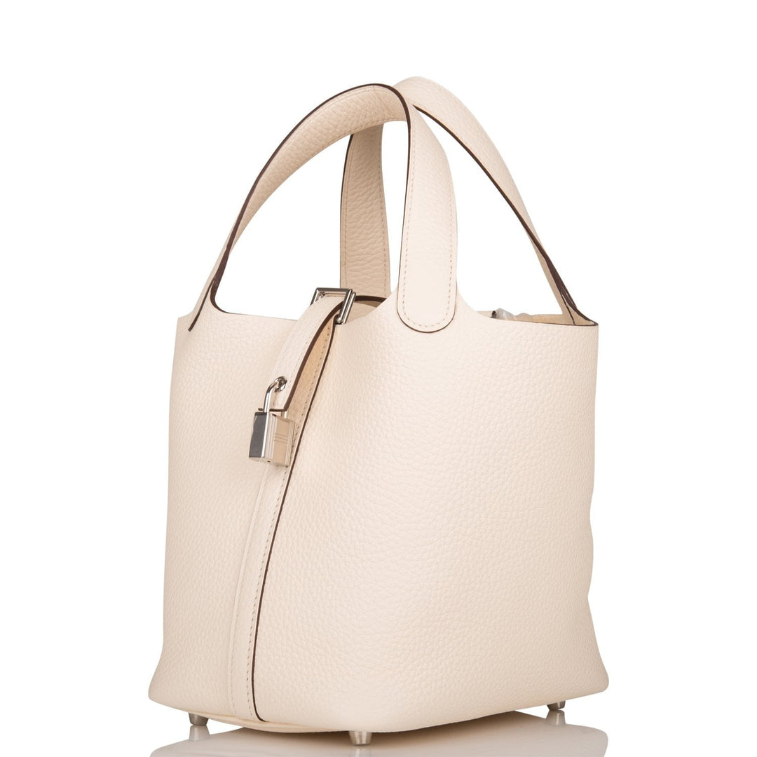 Top quality Hermes Nata Clemence Picotin Lock 18cm Palladium Hardware