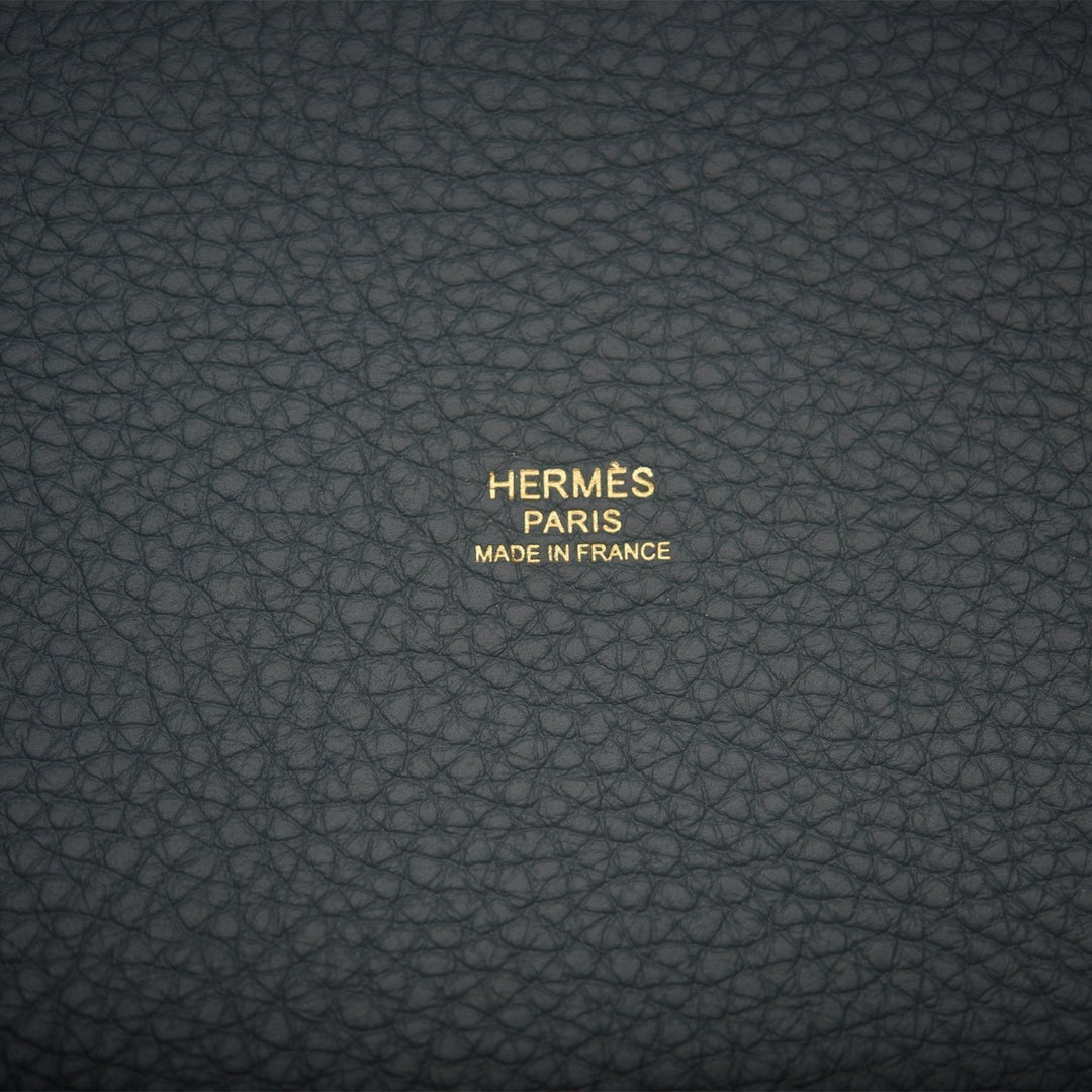 Top quality Hermes Picotin Lock 18 Bleu Orage Clemence Gold Hardware