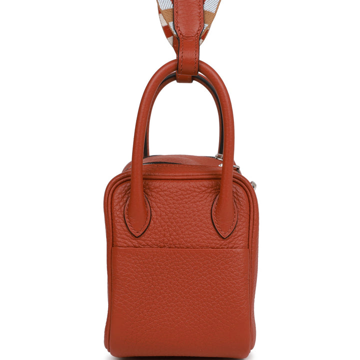 Top quality Hermes Mini Lindy Cuivre Clemence Palladium Hardware