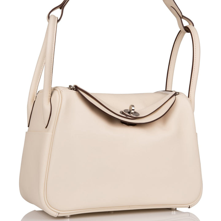 Top quality Hermes Lindy 26cm Nata Verso Swift Palladium Hardware