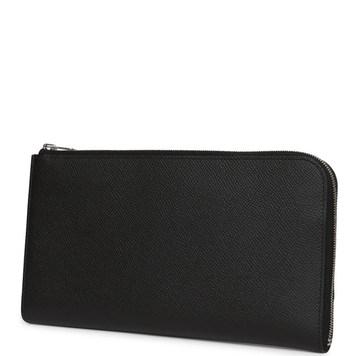 Top quality Hermes Remix Voyage Twist Wallet Black and Bleu Indigo Epsom Palladium Hardware
