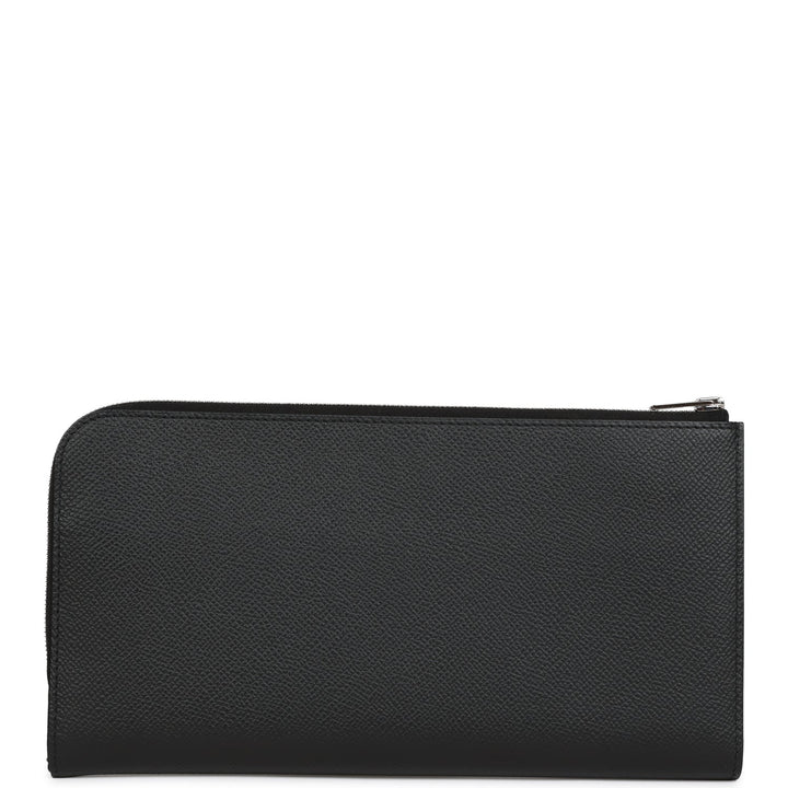 Top quality Hermes Remix Voyage Twist Wallet Black and Bleu Indigo Epsom Palladium Hardware