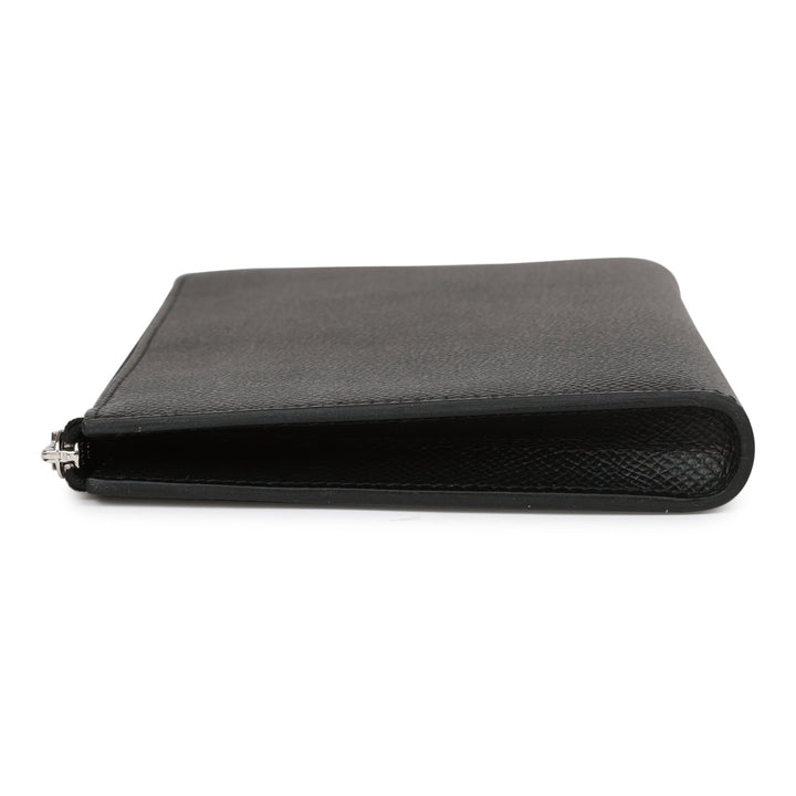 Top quality Hermes Remix Voyage Twist Wallet Black and Bleu Indigo Epsom Palladium Hardware