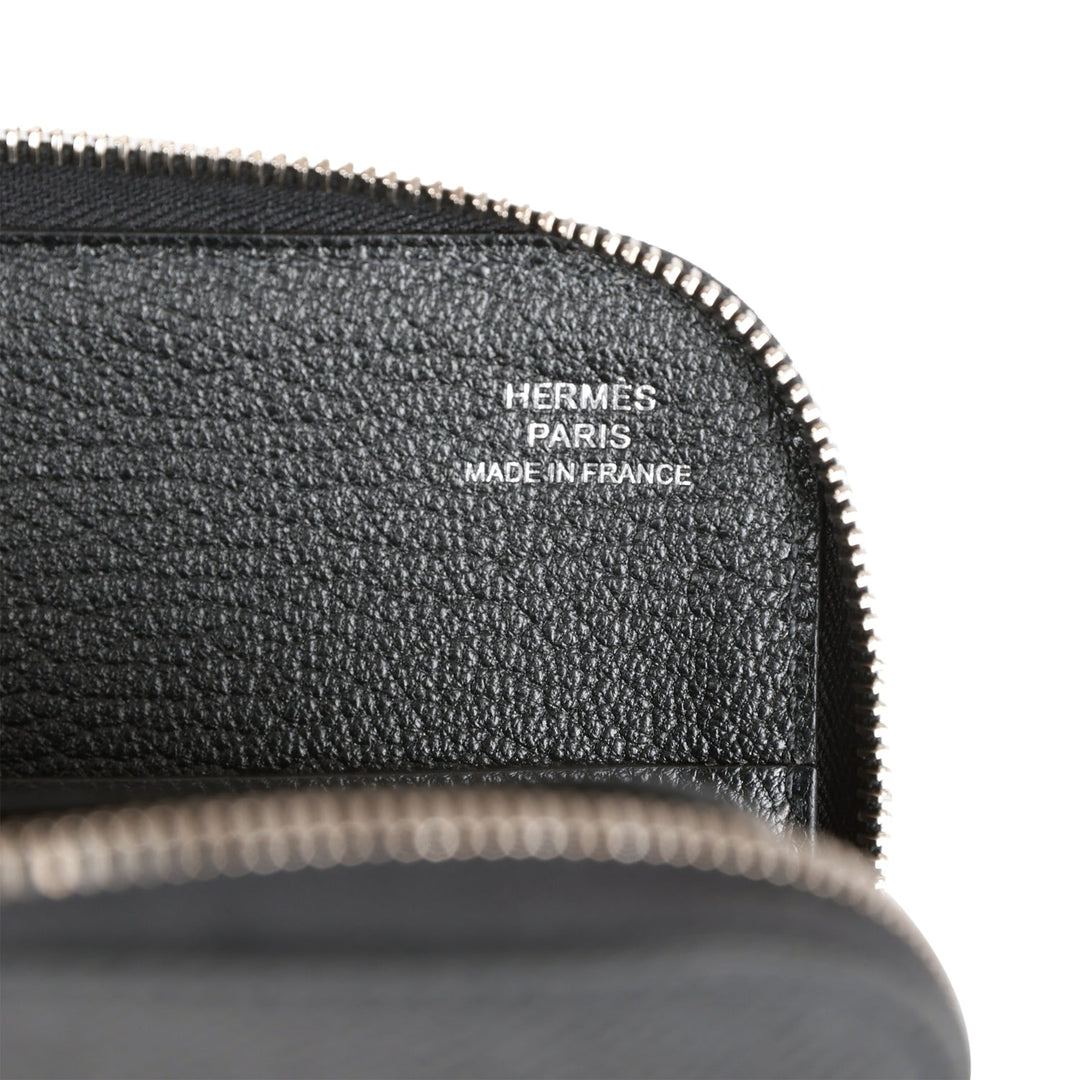 Top quality Hermes Remix Voyage Twist Wallet Black and Bleu Indigo Epsom Palladium Hardware