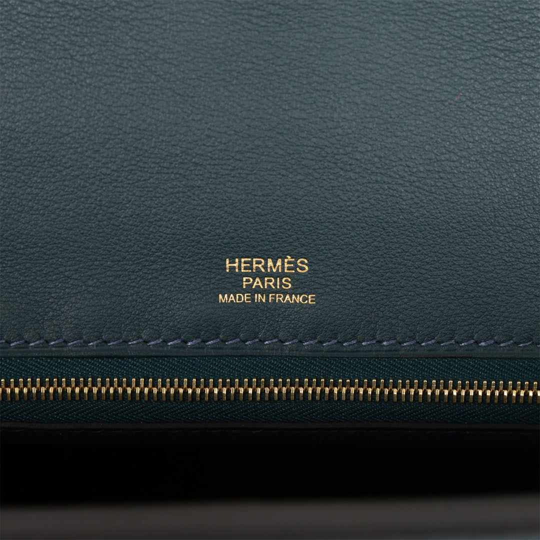 Top quality Hermes 24/24 Bag 35 Vert Rousseau Togo and Swift Gold Hardware