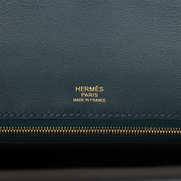 Top quality Hermes 24/24 Bag 35 Vert Rousseau Togo and Swift Gold Hardware