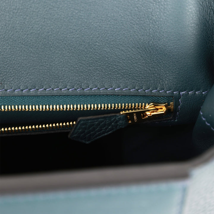 Top quality Hermes 24/24 Bag 35 Vert Rousseau Togo and Swift Gold Hardware
