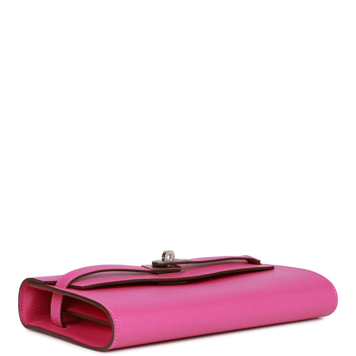 Top quality Hermes Kelly Wallet To Go Magnolia Chevre Palladium Hardware
