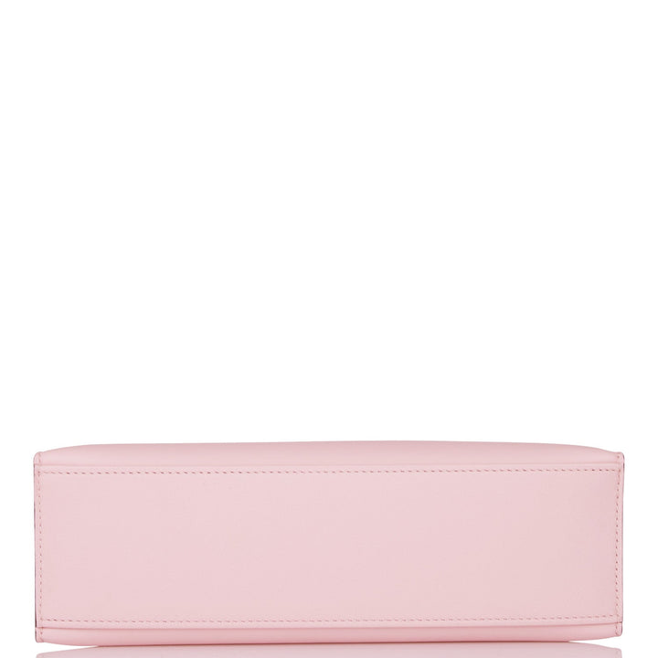 Hermes Kelly Pochette Rose Sakura Swift Palladium Hardware