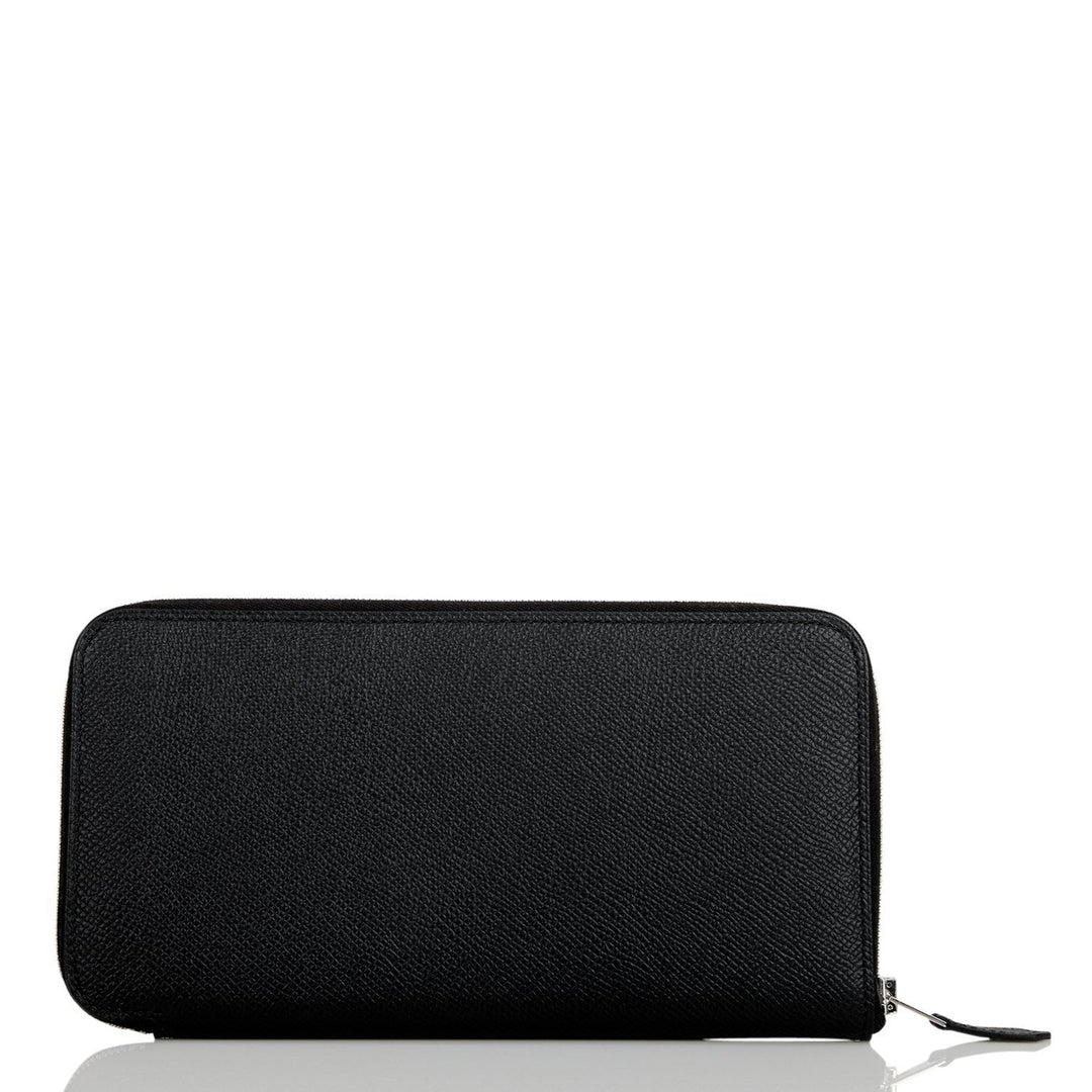 Top quality Hermes Azap Classique Wallet Black Epsom Palladium Hardware